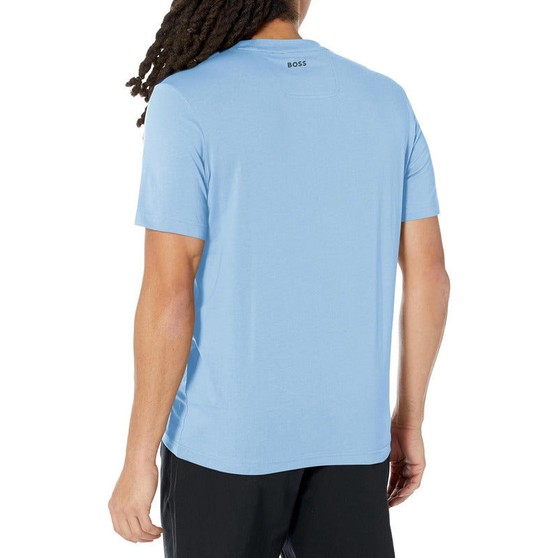 Playera Hugo Boss Caballero Blue Logo Mod B0bl7wq4h3