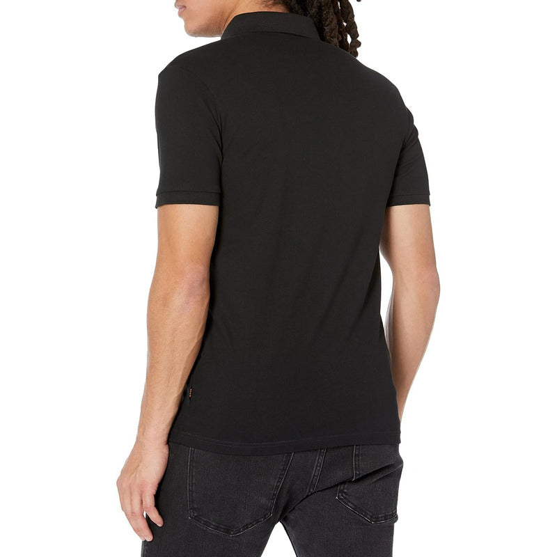 Camisa Hugo Boss Polo Corte Ajustado Negro Mod 50472668022s