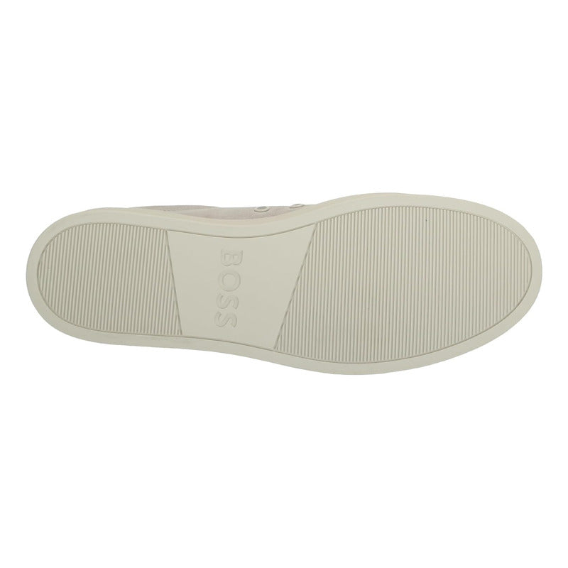 Tenis Hugo Boss Men's Rhys Cupsole Suede Casual Beige B0c51z