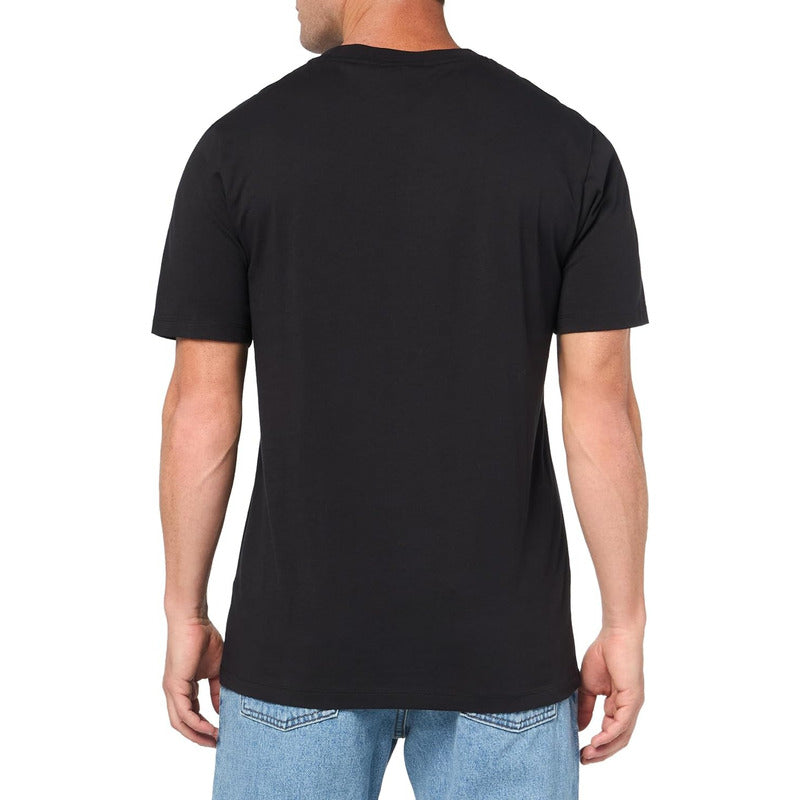 Playera Hugo Men's Spraypaint Logo Cotton Black Pepper 5051