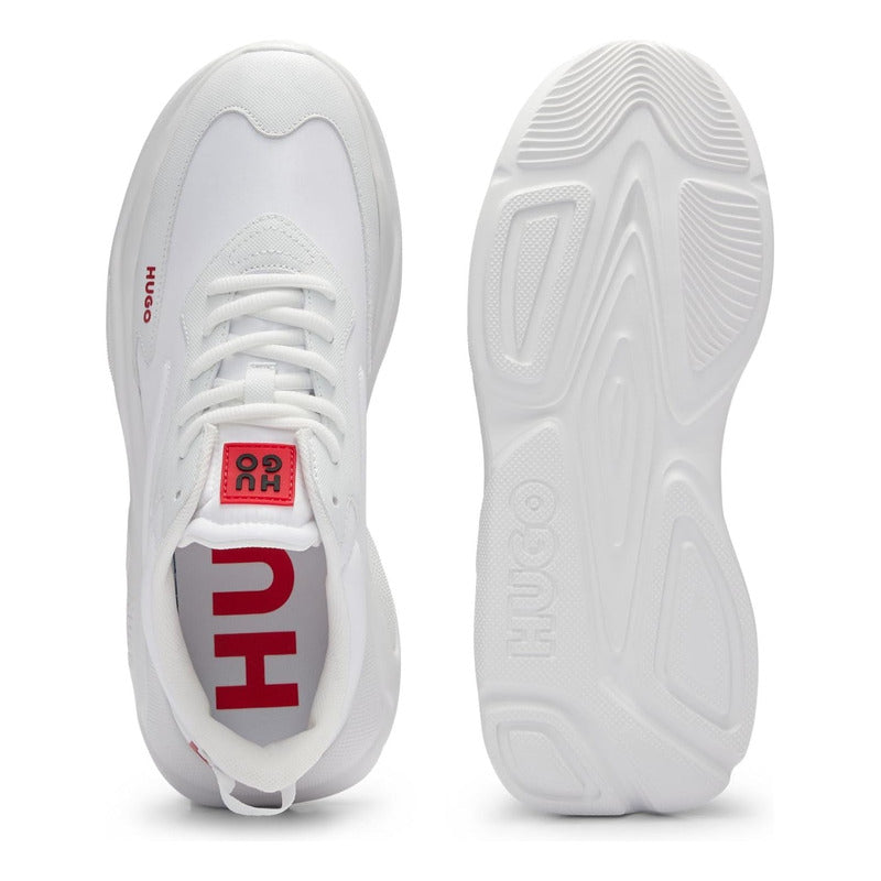 Tenis Hugo Boss Lace-up Sneaker In Mix With Faux Fur Mod5050