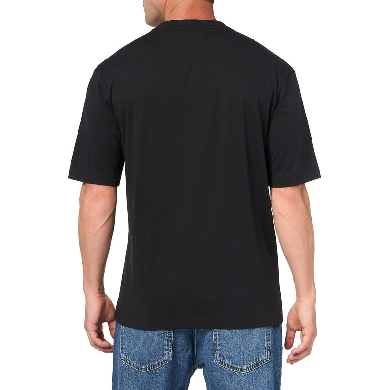 Playera Hugo Men's Spraypaint Regular Fit Black Pepper 8001s