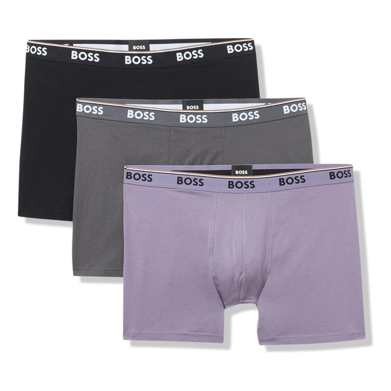 Boxer Boss Men's Power 3-pack Bold Slate Grey B0cks7k556