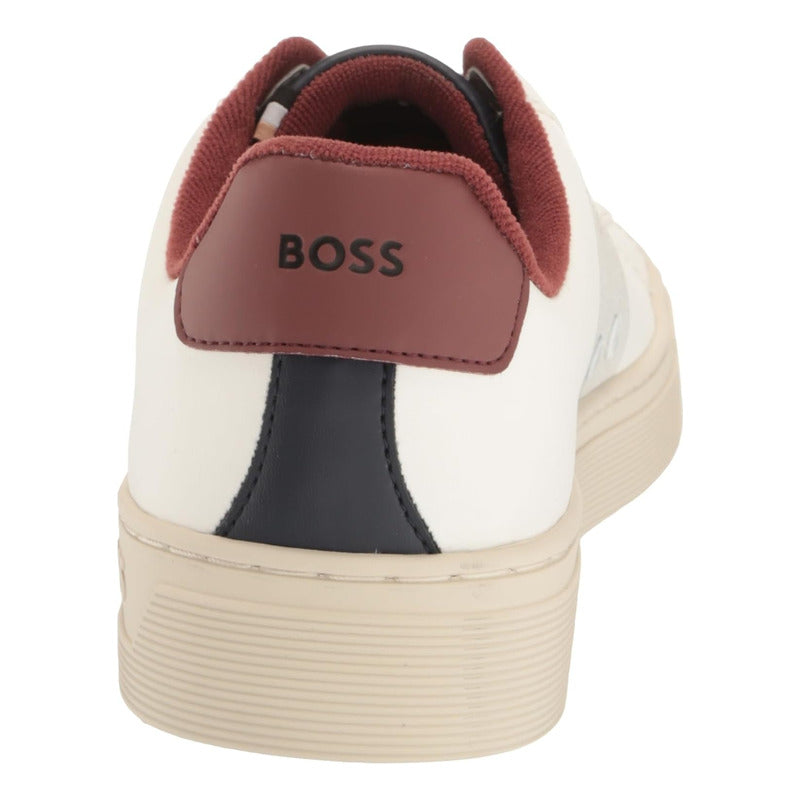 Tenis Boss Men's Rhys Low Profile Cupsole Beige B0bl9ph4nn