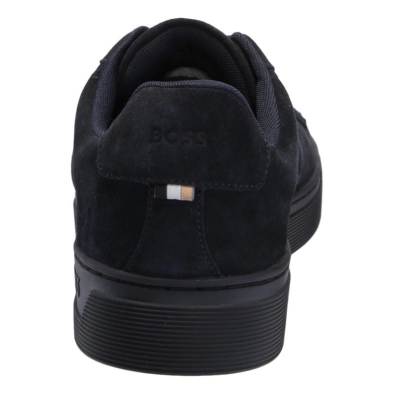 Tenis Boss Men's Rhys Suede Low Top Midnight Navy 0d1v9n63sb