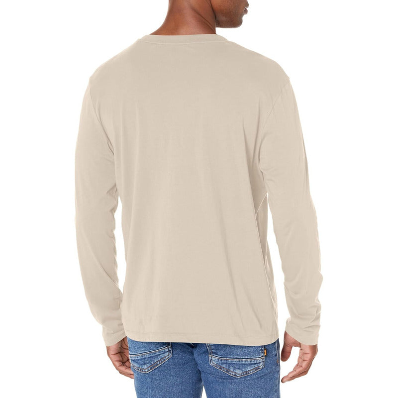Playera Hugo Boss Men's Small Logo Sandstone Beige B0cbcd86