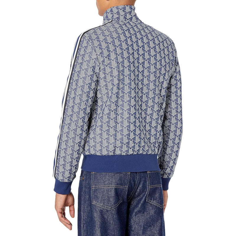 Sudadera Lacoste Estampado Azul Caballero Mod Sh1368-51