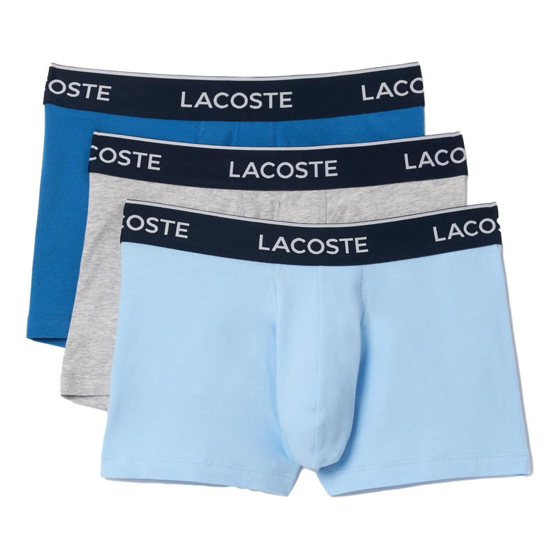 Boxer Lacoste Paq 3 Modelos Caballero Clásico 5h3389-51