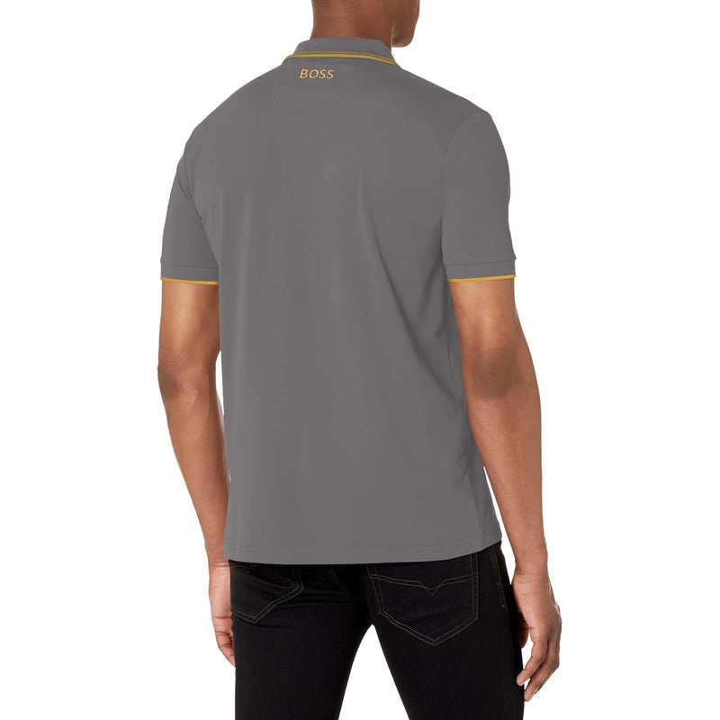 Camisa Hugo Boss Polo Men's Pro Contrast Color Stretch B0b