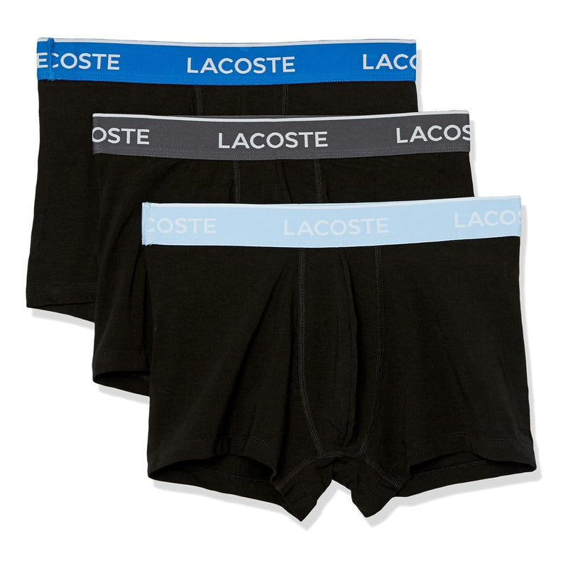 Boxer Lacoste Paq 3 Elástico Casual Clasico Hombre 5h3389-51