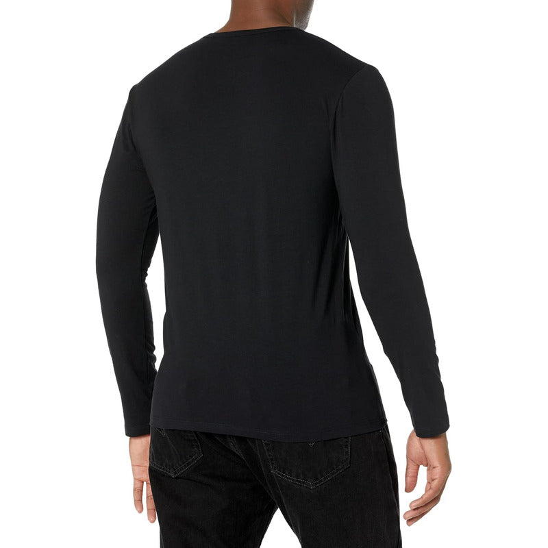 Playera Boss Men's Long Sleeve Thermal Manga Ne B0c51tz36w