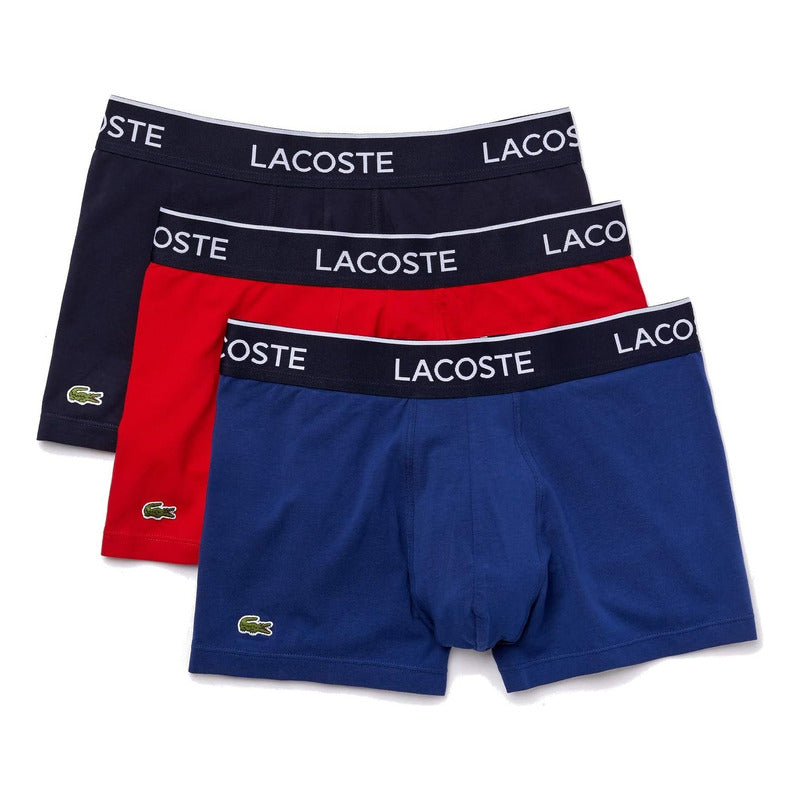 Boxer Lacoste Paq 3 Casual Clásico Interior Hombre 5h33895