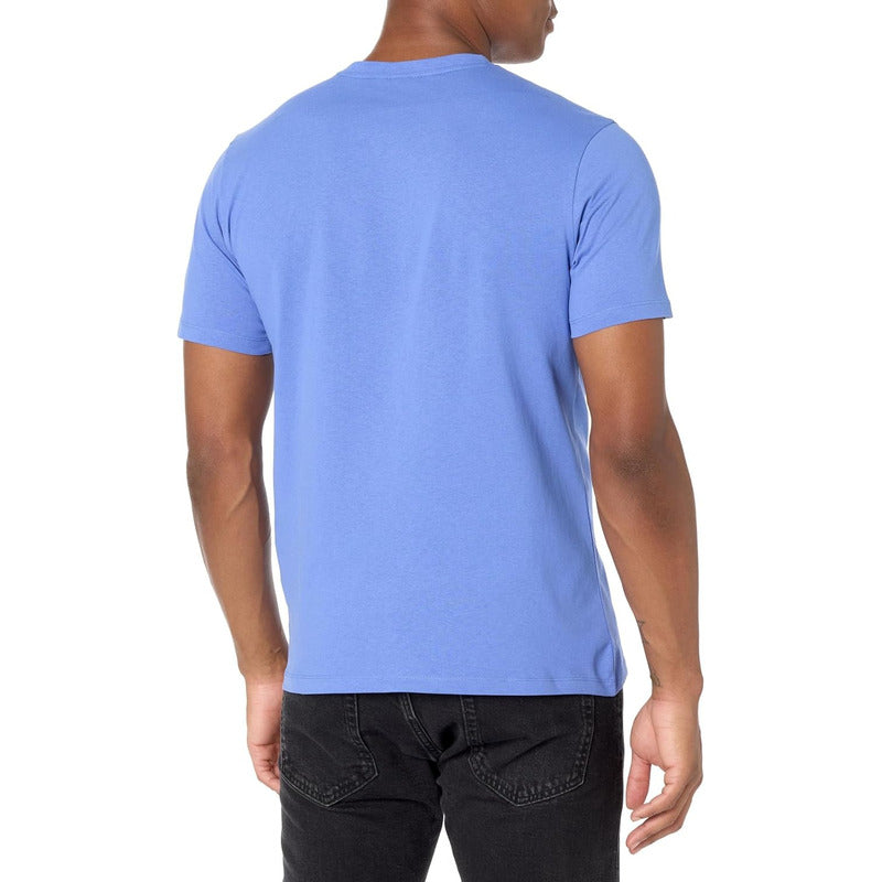 Playera Hugo Boss Men's Tonal Woven Patch Jersey Blue B0cbw9