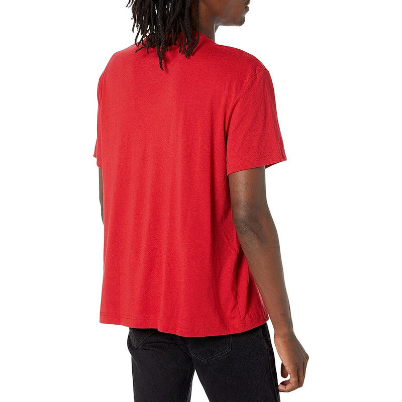 Playera Nautica 3 Logos Color Verde Fresa Para Playa Alberca