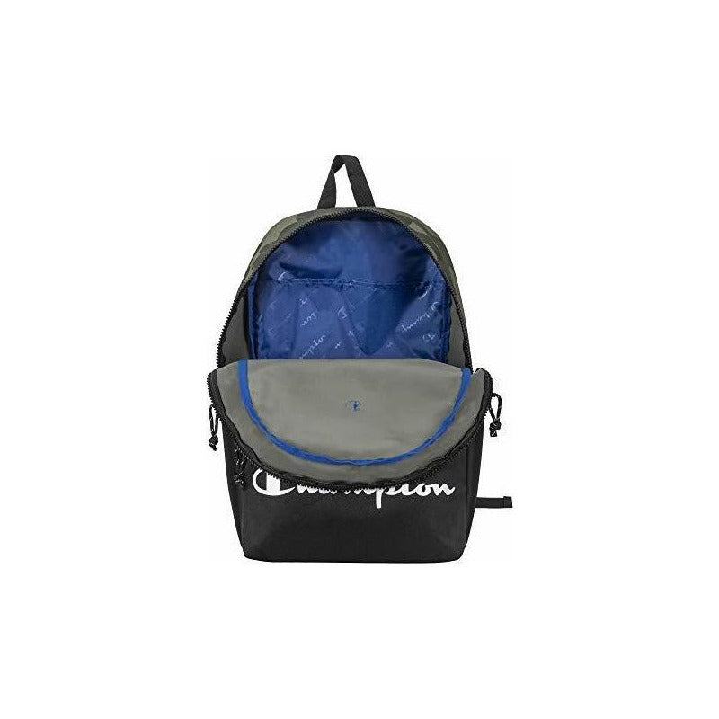 Mochila Champion Chf1000-315 Color Verde Camuflaje Con Compartimiento Para Laptop