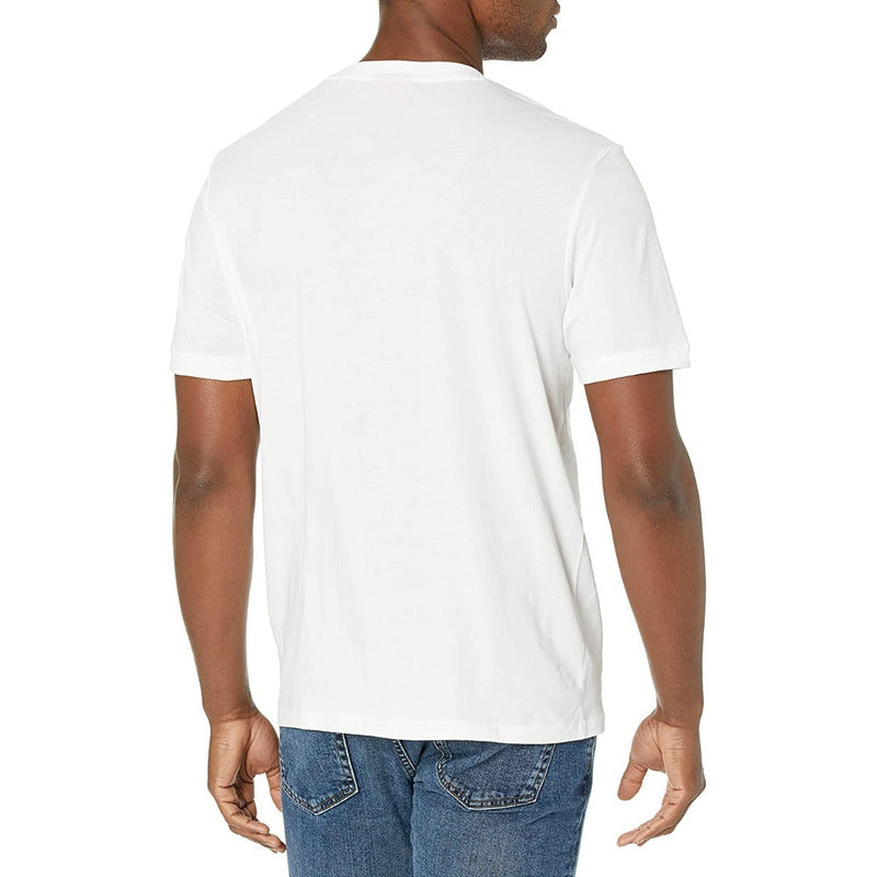 Playera Hugo Boss Logo Hugo Central Premium Original Blanco