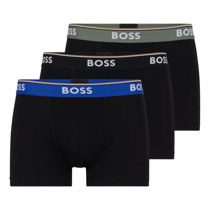 Boxer Boss 3 Pack Negro Original 50489612