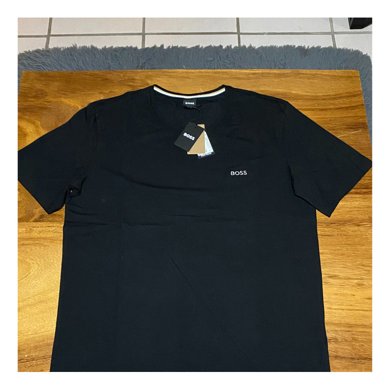 Playera Hugo Boss Negra Regular Negro Mod 50 515 391 ( M )