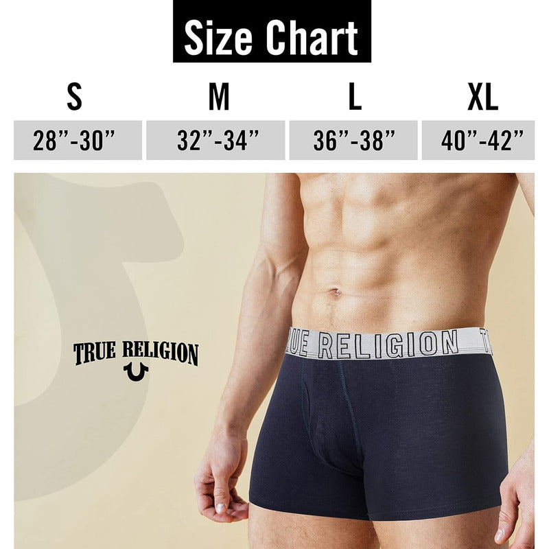 Boxer True Religion De Algodón Pack 6 Azul/negro 0b45tsqgs