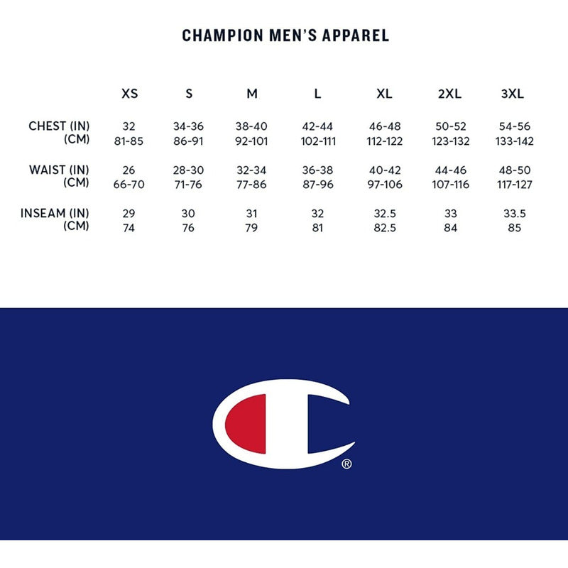 Sudadera Champion Negro Logo Central Sin Gorro