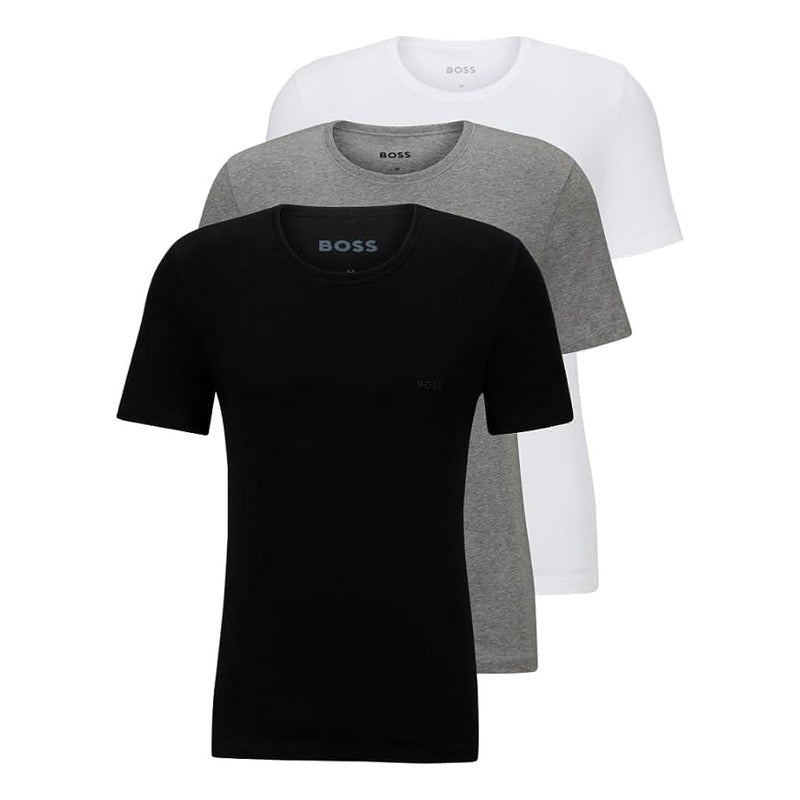 3 Pack Playera Boss Basica Diferentes Colores