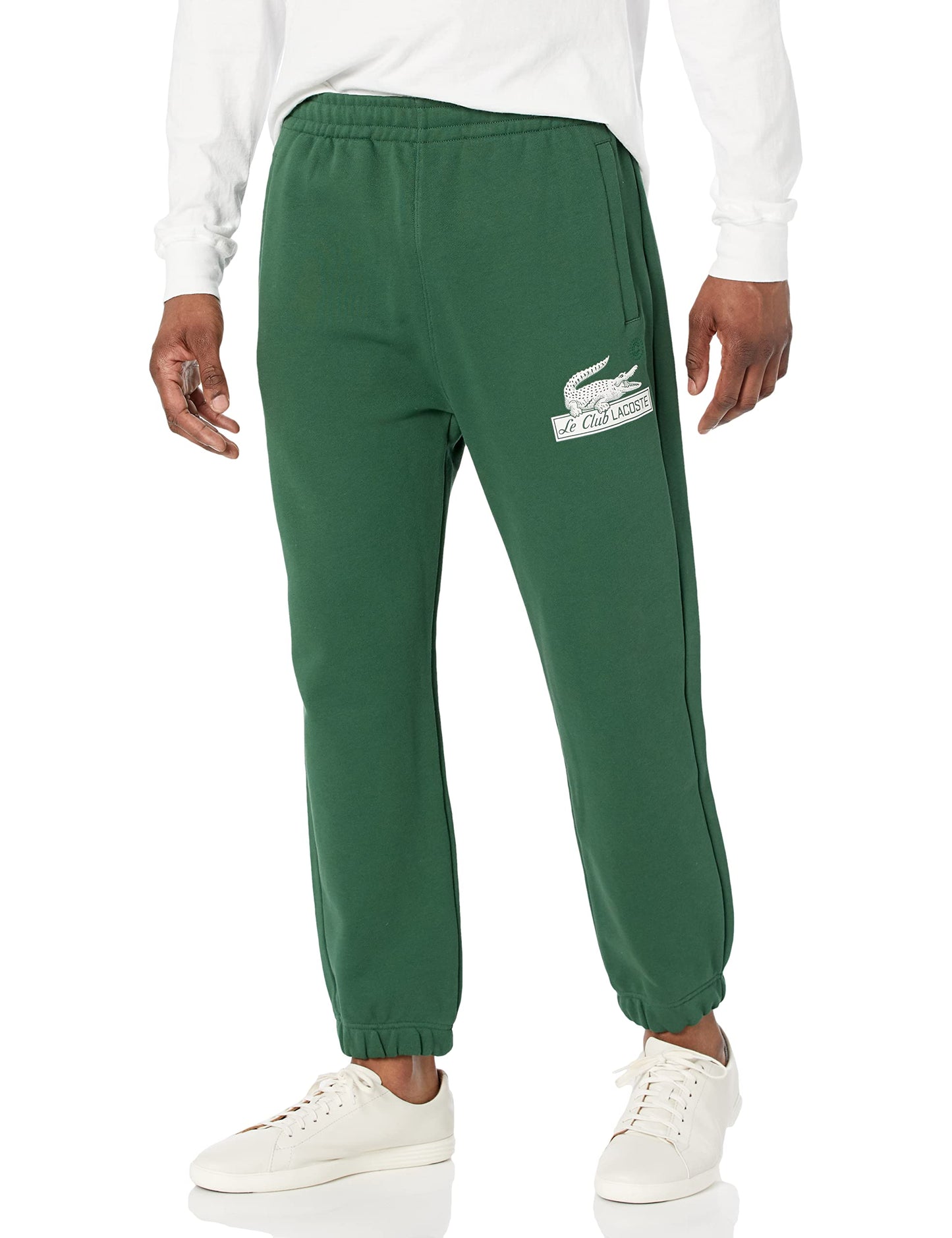 Lacoste Men's Relaxed Fit Track Pant with Adjustbale Waist, XH5585-132-M Green