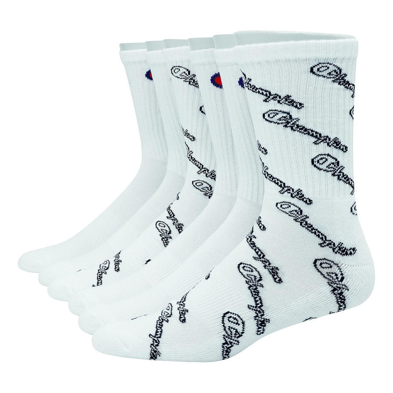 Calcetas Champion Estampado  Absorbe La Humedad, Ch170