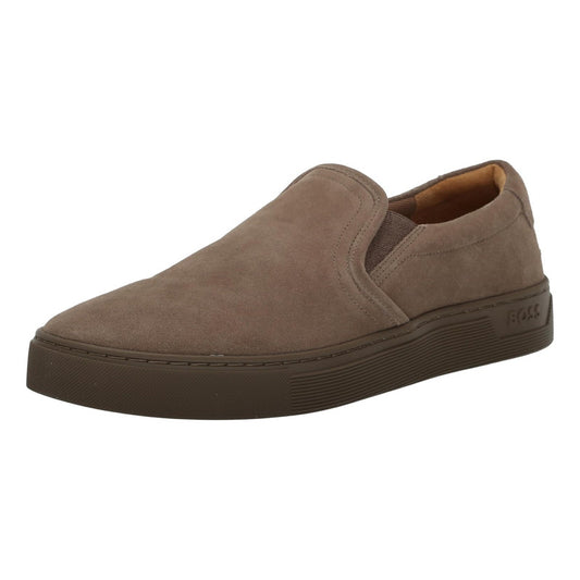 Tenis Boss Men's Rhys Suede Slip On  Chestnut B0cbqnqtpg