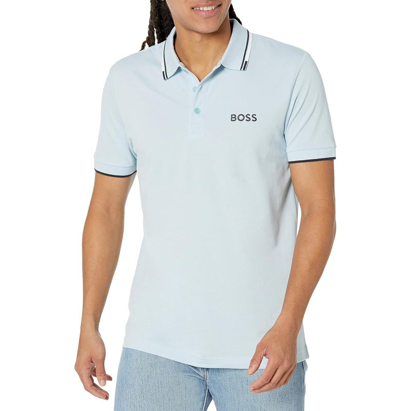 Camisa Hugo Boss Polo Elástico De Algodón Paddy Cielo Tkxdg