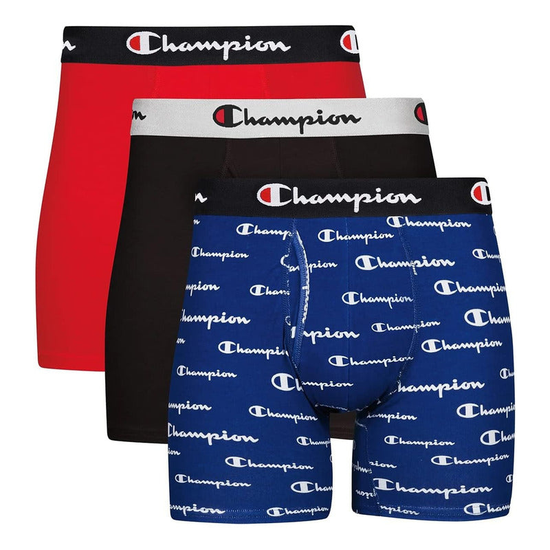 Boxer Champion  Brief Algodón Stretch P3 Ss22 Hombre Canba9
