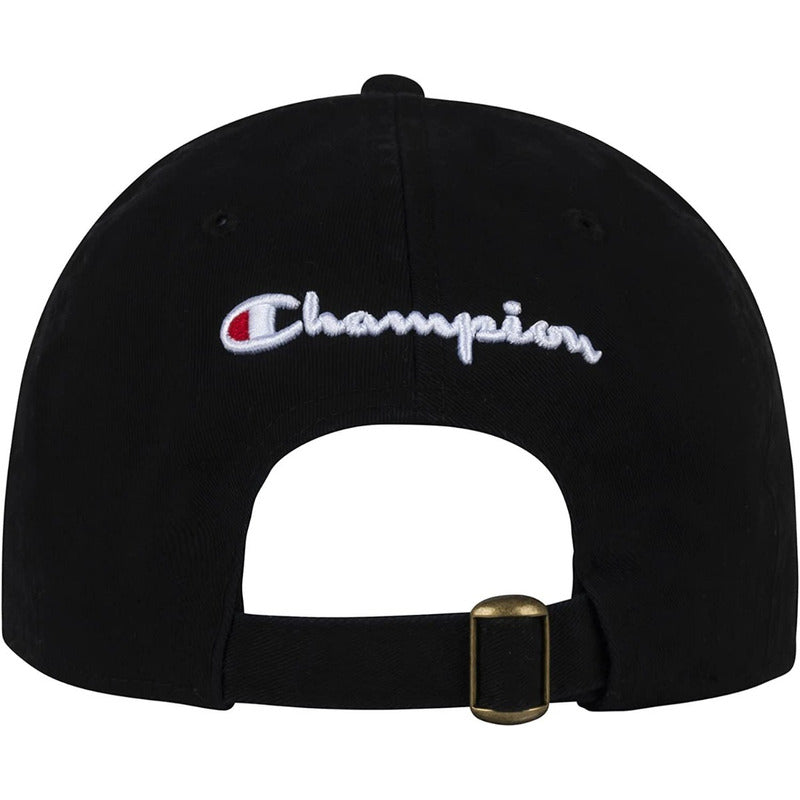 Gorra Champions Life Negra Ajustable Original Logo Lateral