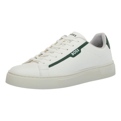 Tenis Boss Rhys Cupsole Blanco Verde Hombre
