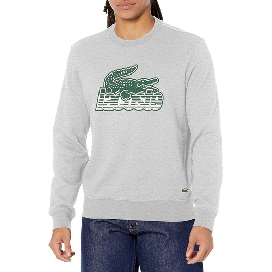 Sudadera Lacoste Manga Larga Gris Caballero Mod Sh5087-51cca