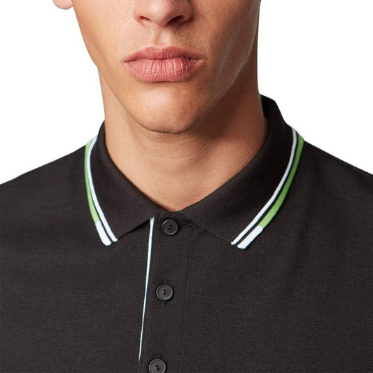 Camisa Hugo Boss Paddy Pro En Contraste Hombre Negro Castkxd