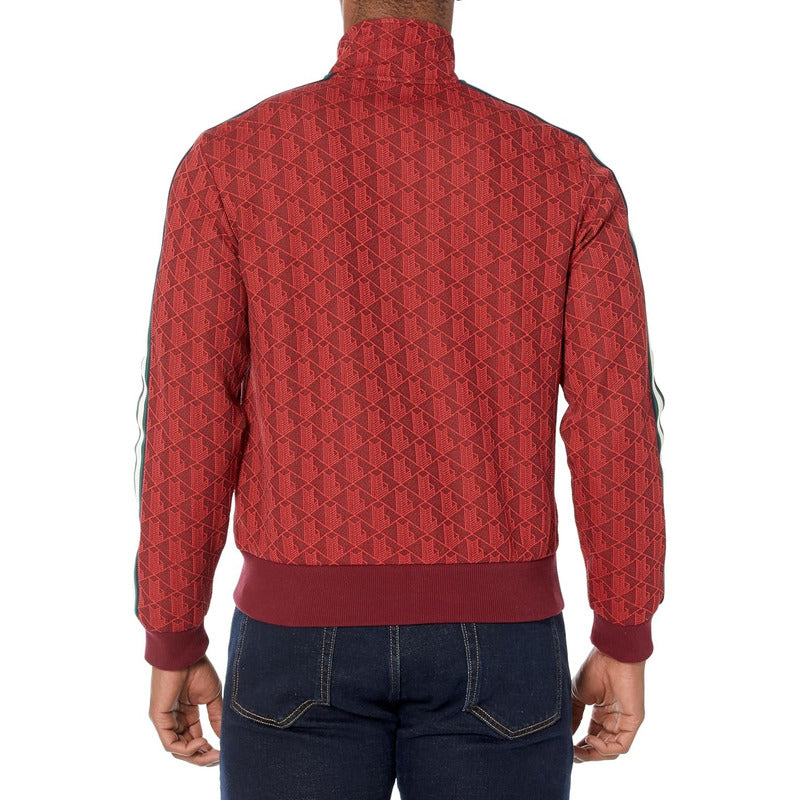 Sudadera Lacoste Con Cierre Completa Estampada  Sh1368-51