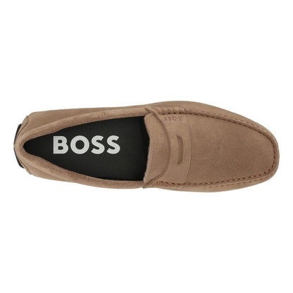 Zapato Hugo Boss Boss Men's Noel Suede Drivers Beige B0bl7sm