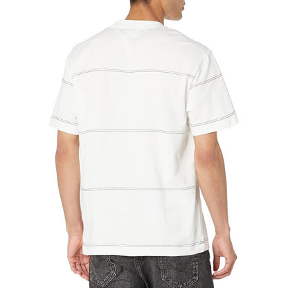 Playera Lacoste Vintage Blanco Rallas Verdes Mod. Th5364