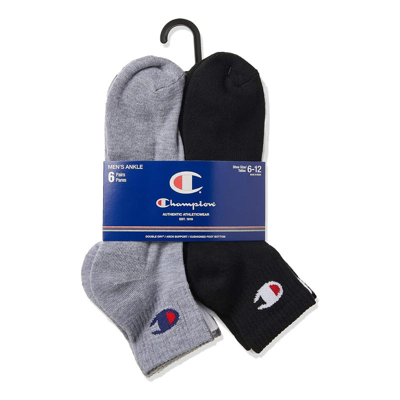 Calcetines Champion De Tobillo Paq 6 Logo Hombre Color Ch171