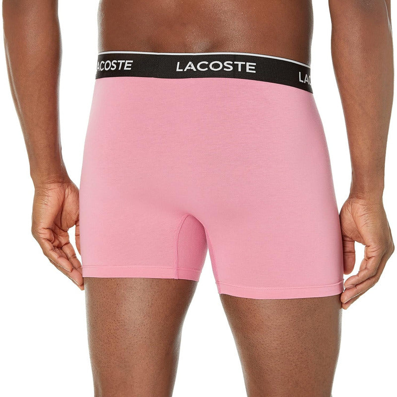 Boxer Lacoste Hombre  Reseda/black-pitch Algodon 6h420-51uei