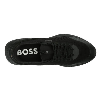 Tenis Boss Women's Modern Knit Structure Running Negro B0cbd