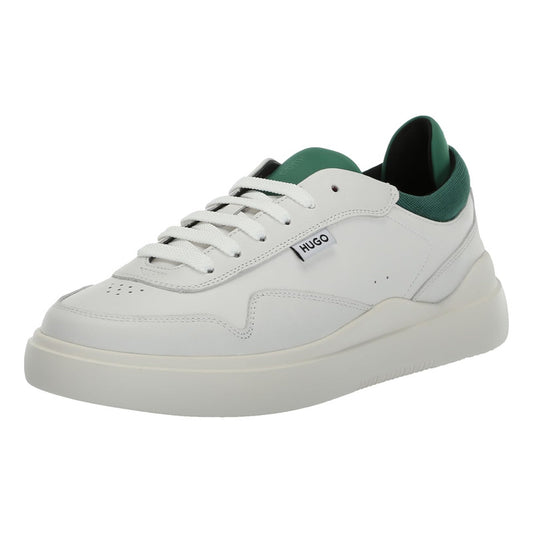 Tenis Boss Blake Cupsole Smooth Para Hombre Blanco Verde
