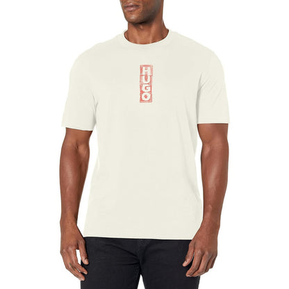 Playera Hugo Algodón Con Logo De Bloque Audaz