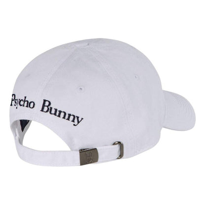 Gorra Psycho Bunny Blanco Ajustrable Original B6a815a1ht