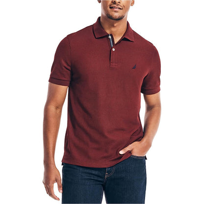 Playera Nautica Polo Baisca Vino Fresca K71000