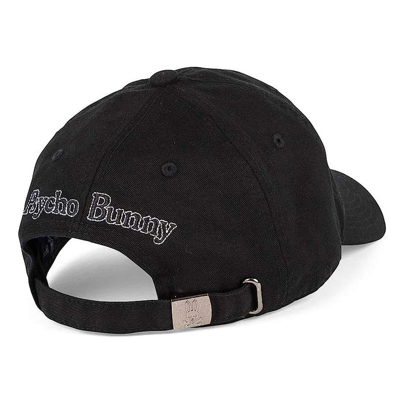Gorra Psycho Bunny Negra Ajustrable Original B6a815a1ht