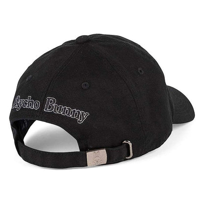 Gorra Psycho Bunny Negra Ajustrable Original B6a815a1ht