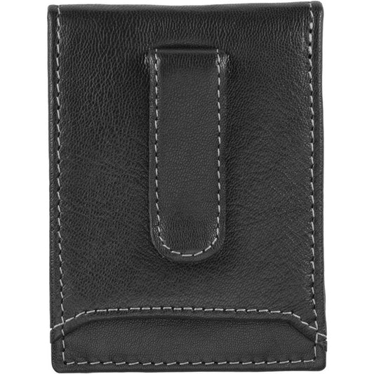 Clip Para Billetes Y Tarjetas Timberland Negro Piel Original