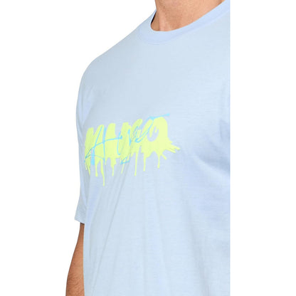 Playera Hugo Men's Spraypaint Logo Cotton T-shirt Ice  B0cbw