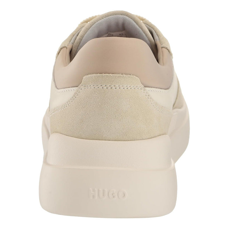 Tenis Boss Blake Cupsole Smooth Para Hombre Beige Marron