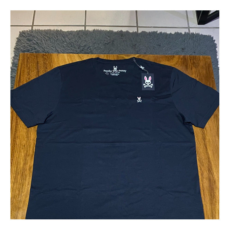 Playera Psycho Bunny Basica Original Negro